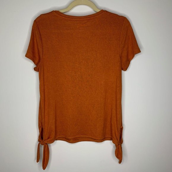 Universal Thread Spice Orange Basic‎ SideTie Tee Sm - Picture 6 of 6
